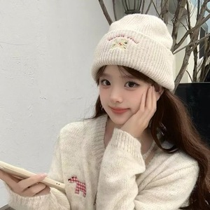 Nuevo Gorro de Invierno de Moda con Diseño de Cachorro y <span class=keywords><strong>Ciervo</strong></span> Bordado, de Felpa Cálida, PVC, 6 Paneles, para Mujer, Estiliza el Rostro, Versátil, para Cabezas Grandes - Product Image 6