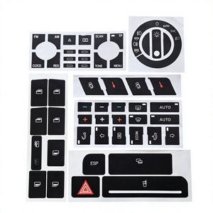 Kit de Adhesivos Decorativos para Botones de Audi A4 B6 B7 A6 A2 A3, Calcomanías de Reparación para el Panel de Control del Tablero - Product Image 1