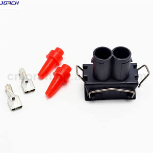 ขั้วต่อไฟฟ้าแบบกันน้ำ 2 ขา ตัวเมีย รุ่น 357 951 772 17346-000-000 วัสดุ PA66 สำหรับรถยนต์ ปลั๊กสำหรับรถยนต์ VW Passat B5 Skoda Santana <span class=keywords><strong>Lavida</strong></span> - Product Image 3