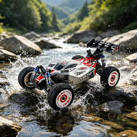 HOSHI N517C Coche Teledirigido Acrobático RC a Escala 1:12, 70Km/h Supersónico, 4WD, Versión con 2 Baterías, Motor Brushless Frenzy, RTR, Camioneta Monstruo RC