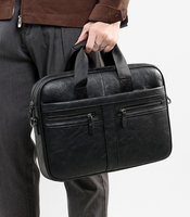 Sac à bandoulière spacieux pour homme avec double fermeture éclair, poignée rembourrée, idéal pour ordinateur portable, OEM/ODM, pour les déplacements professionnels rapides et quotidiens