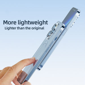 TENCHEN <span class=keywords><strong>avec</strong></span> objectif de caméra protecteur d'écran en verre trempé étui de téléphone magnétique transparent de luxe pour <span class=keywords><strong>iPhone</strong></span> 12 <span class=keywords><strong>13</strong></span> 14 15 <span class=keywords><strong>pro</strong></span> <span class=keywords><strong>max</strong></span> - Product Image 3