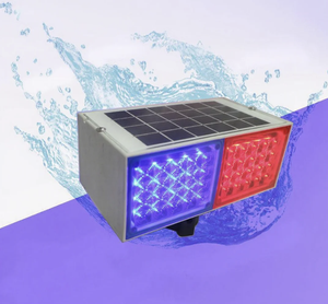 Nhà Máy bán hàng trực tiếp Dual-Sided giao thông LED Đèn hiệu năng lượng mặt trời Strobe ánh sáng màu đỏ màu xanh cho báo động an ninh cảnh báo chế tạo dịch vụ - Product Image 1