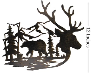 Tùy chỉnh cắt laser nghệ thuật động vật bộ phận kim loại ngoài trời Vườn đồ trang trornaments-Thép không gỉ tấm kim loại chế tạo - Product Image 3