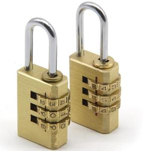 30mm 3 Digit <strong>Lock</strong> <strong>Small</strong> Luggage <strong>Lock</strong> High Security Brass Combination Padlock - Product Image 2