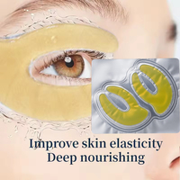 Masque hydratant pour les yeux en gel d'or 24 carats nourrissant pour les cernes avec logo