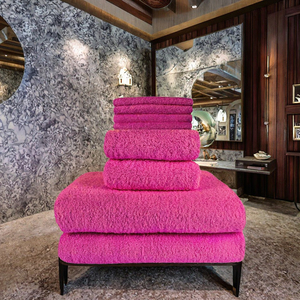 Zhouwen Customized 100% Terry Cloth Knitted 6-Piece <b>Bath</b> <b>Towel</b> <b>Set</b> Embroidered Logo Organic Solid Color 700-899 GSM Home Hair - Product Image 3