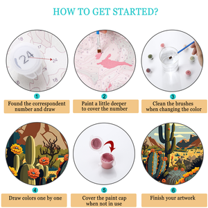 Paysage désertique de haute qualité bricolage peinture par numéros kit photos peinture peinture par numéros kits sur <span class=keywords><strong>toile</strong></span> - Product Image 5