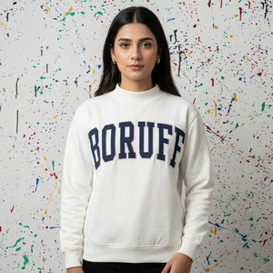 Sudadera con Capucha y Media Cremallera BORUFF ASH GREY, de Felpa, Talla Grande, 100% Algodón, Apliques Bordados Personalizados CLUSH SPORTS, Invierno - Product Image 1