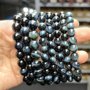 Pulsera de Ojo de Tigre Azul Natural de Alta Calidad 7A - Pulsera de Cristal Natural Hecha a Mano y Pulsera de Chakra y Cristal Curativo - Product Image 4