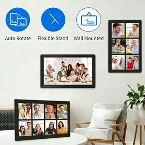 Marco de Fotos con Pantalla Táctil LCD IPS de 15.6 Pulgadas, con Aplicación Frameo, Wi-Fi, Compatible con <span class=keywords><strong>MP3</strong></span>/AVI, Alimentación Tipo-C, Control Remoto - Product Image 6