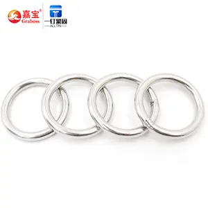 M3-M12 Baja Tahan Karat Dipoles Kustom Cincin Bulat Cincin Permukaan Halus Cincin Padat Logam