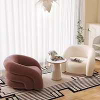 Fauteuil en velours de style nord-européen et américain, moderne, en tissu granulaire, pour salon domestique
