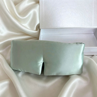 Masque de sommeil 3D en soie de mûrier 100% avec logo personnalisé et bandeau élastique réglable