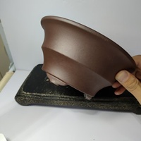 Pot à bonsaï en sable de Yixing, forme ronde, non verni, avec motif linéaire, best-seller