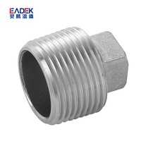 Conception de raccords de tuyauterie en acier inoxydable coulée carrée 3 ans en acier doux 2024 nouveau raccord hexagonal mâle femelle bouchon égal 1 pièce