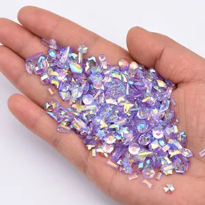 Mix Shape Different Color Crystal Rhinestone Nail Diamond Strass Glass Rhinestones For Nails Art Decorations
