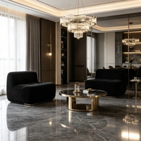 Canapé simple moderne, fauteuil de détente minimaliste rembourré, chaise longue en tissu doux pour salon, appartement, meubles de maison