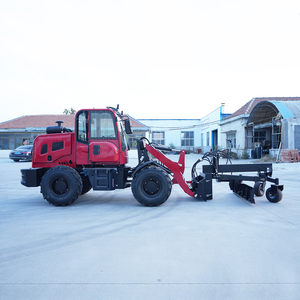 Chargeur sur pneus tout-terrain à transmission hydraulique, prix d'usine, CE EPA, 4 roues motrices, nettoyage des routes, chargeur diesel, pneus pleins - Product Image 3