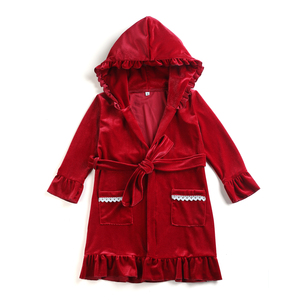 RTS personnalisé enfants à capuche noël Robe <span class=keywords><strong>de</strong></span> bain frère correspondant maillot <span class=keywords><strong>de</strong></span> bain rouge velours bébé garçon fille <span class=keywords><strong>chemise</strong></span> <span class=keywords><strong>de</strong></span> <span class=keywords><strong>nuit</strong></span> 2025 - Product Image 3