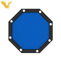 Nymph — Table de Poker pliante, forme polygonale, Simple, avec tasse en acier inoxydable, 56 pouces