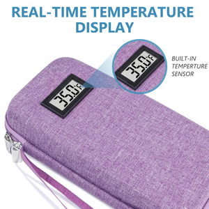 OEM Service Insulin <b>Cooler</b> Travel Case with Ice Packs Temperature Display TSA Approved Medication <b>Cooler</b> for Insulin Pen - Product Image 5