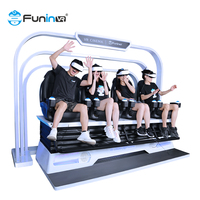 Simulateur de cinéma VR 5D pour usage commercial en intérieur, système audio surround professionnel, chaise rétractable, films haute définition pour