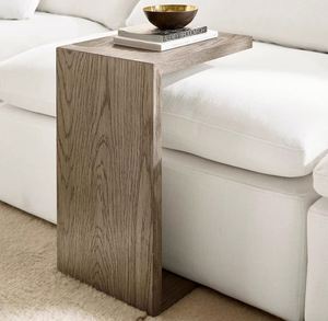 Table console mobile en bois massif de style rétro américain avec rangement, idéale pour salon, entrée ou salle à manger de villa - Product Image 3
