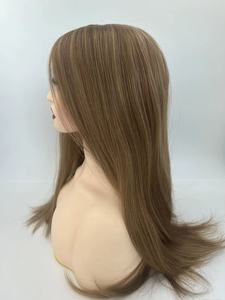 <span class=keywords><strong>Aliexpress</strong></span> compras en línea peluca larga de alopecia para mujeres marrón claro europeo virgen cabello humano transparente seda Base encaje médico - Product Image 3