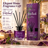 Ensemble diffuseur de parfum en verre pour la maison avec bâtonnets en rotin, décoration d'hôtel, étiquette privée, emballage personnalisé OEM