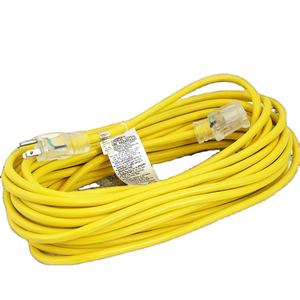 12/<span class=keywords><strong>3</strong></span> rallonge d'alimentation pour entrepreneur SJTW robuste de 25 pieds avec extrémités éclairées - Product Image 1