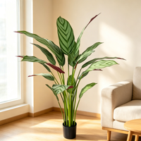 Plante artificielle de pétiruier de 110 cm, haute simulation, plante bonsaï artificielle, fausse plante de pétiruier pour la décoration intérieure de la maison et du bureau