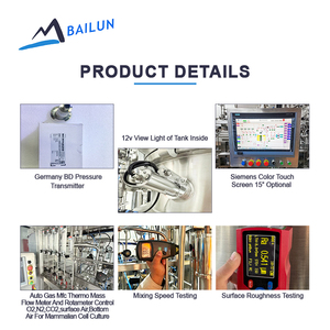 Bioréacteur de culture cellulaire de paillasse pour le développement de lignes cellulaires de mammifères et de micro-organismes, colonne à bulles BLBIO SCUC - Product Image 2