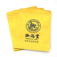 Emballage alimentaire personnalisé pour sachet de thé et de collation de mandarine, pochette Mylar autoportante thermoscellable avec fermeture éclair refermable