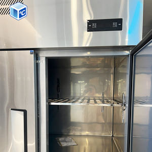 Réfrigérateur de cuisine en acier inoxydable <span class=keywords><strong>le</strong></span> <span class=keywords><strong>moins</strong></span> <span class=keywords><strong>cher</strong></span>, refroidissement direct, double température, vertical, <span class=keywords><strong>congélateur</strong></span> commercial pour la viande - Product Image 3