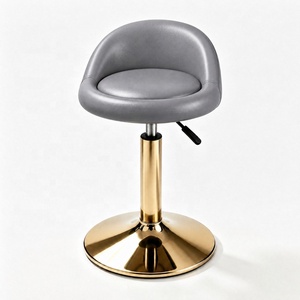 Tabourets de comptoir ronds pivotants et réglables en hauteur, chaises de salon de beauté en cuir de luxe, tabourets de beauté rotatifs, tabourets pour manucure - Product Image 4