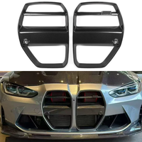 Kit Léger pour BMW M3 M4 G80 G82 – Grille de Pare-chocs Avant en Fibre de Carbone Sèche 3K de Haute Qualité, Style V Amélioré – Outils de Carrosserie