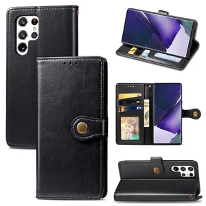 Leather Mobile Phone Case For Samsung Galaxy M52 5G F52 M32 F62 M62 M21S F41 M31 M51 M40 M60 Folio Flip Wallet Cover