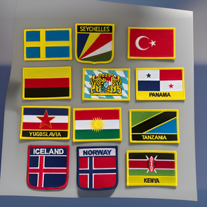Parche Bordado Personalizado de Alta Calidad con Bandera de Estados Unidos, Alemania y Kenia, Parche de Bandera Nacional Americana - Product Image 2