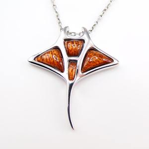 هاواي S925 فضة البحر اللادغة Koa الخشب قلادة مجوهرات غرامة تصميم مصنع مجوهرات - Product Image 5