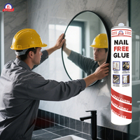 Colle sans clou pour panneaux, adhésif de construction haute résistance pour l'installation de panneaux muraux en PVC, bois, métal, directement de l'usine