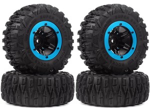 2.2 pouces Pneus En Caoutchouc et Métal Beadlock <span class=keywords><strong>Jante</strong></span> De Roue pour TRX-4 SCX10 RC Chenille RC Voiture - Product Image 5