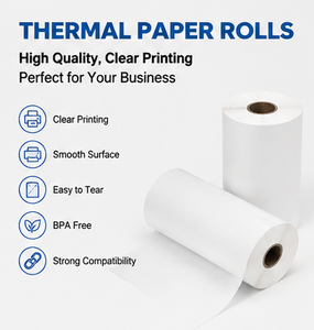 Rollos de Papel Térmico Rectangulares de 4x6 Pulgadas, Sensibles al Calor, para Etiquetas de Compras Comerciales, Impresión Clara, Superficie de Alta Sensibilidad - Product Image 3