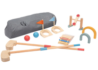 Mini ensemble de golf en bois pour enfants ensemble de golf miniature d'intérieur jouets de sport avec balles et clubs