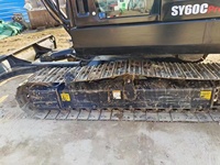 Mini-excavatrice sur chenilles SANY SY60C Pro d'occasion, faible kilométrage, haute efficacité, compacte, flexible, moteur économe en carburant, exportation mondiale