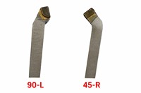 Kit d'outils de tournage en carbure carré brasé importé en gros, OEM, 3 angles (45, 75, 90), pointe 16x16mm, tige