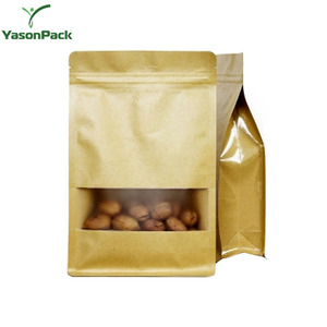 Coût de Production <span class=keywords><strong>Mini</strong></span> Pain <span class=keywords><strong>Sac</strong></span> En Papier <span class=keywords><strong>Kraft</strong></span> Brun Avec Fenêtre Et Fermeture À Glissière En Plastique Doublure - Product Image 1