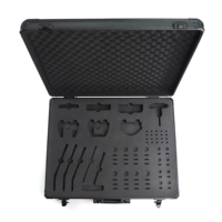 Flight-case en aluminium dur personnalisé pour équipement de transformateur, mallette de transport d'outils en aluminium avec mousse