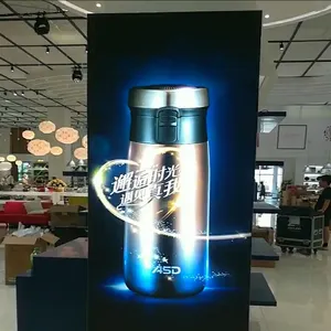 Foxygen Kualitas Premium Lampu Papan Reklame LED Dinamis Kotak Lampu Animasi Poster Dinamis dengan Bingkai