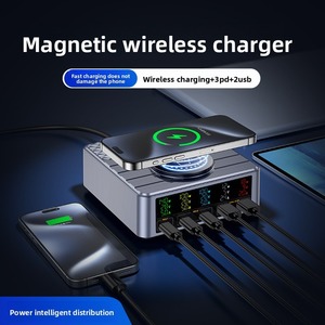 <span class=keywords><strong>Cargador</strong></span> Inalámbrico de 240w, <span class=keywords><strong>Cargador</strong></span> de Escritorio Multi-Puerto de Carga Rápida, Apto para Estación de Carga de Escritorio Qc3.0 Pd3.1 - Product Image 3